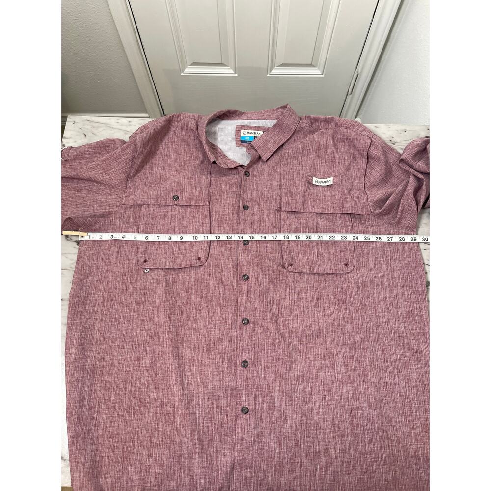 Magellan Outdoors Fishing Shirt 3XL Mens Long Sleeve Button Up Moisture Wicking - Picture 8 of 11